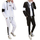 2 Pcs Men,s Polyester Printed Track Suit Impress to Everyone{shirt+trouser+jacket}