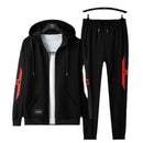 2 Pcs Men's Cotton Fleece Track Suit {SHIRT FREE}