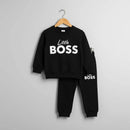 2 Pcs Boy's Polyester Fleece Printed Tracksuit
