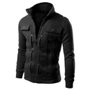 1 Pc Men's Fleece Plain Jacket-