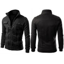 1 Pc Men's Fleece Plain Jacket-