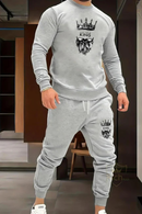 2 Pcs Fashionable Sweatshirt, Trousers For Winter