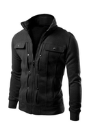 1 Pc Men's Fleece Plain Jacket-